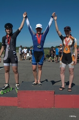 Podium féminin 21km, Manon, Martine et Karelle