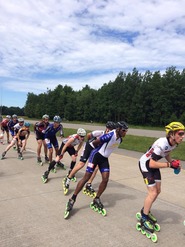 Groupe de patineur du 42km